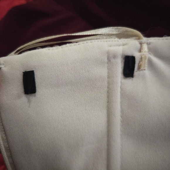 BCBG Paris Chic Cream Strapless High Low Prom Formal Evening Gown Dress - Picture 7 of 7